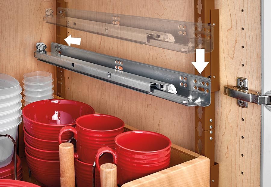 Rev-A-Shelf 8 Inch Width Wood Pull-Out Organizer with Adjustable Shelves  for Kitchen Base Cabinet, Natural, Min. Cabinet Opening: 8-1/2 W x 21-3/4  D x 25-5/8 H 448-BCBBSC-8C