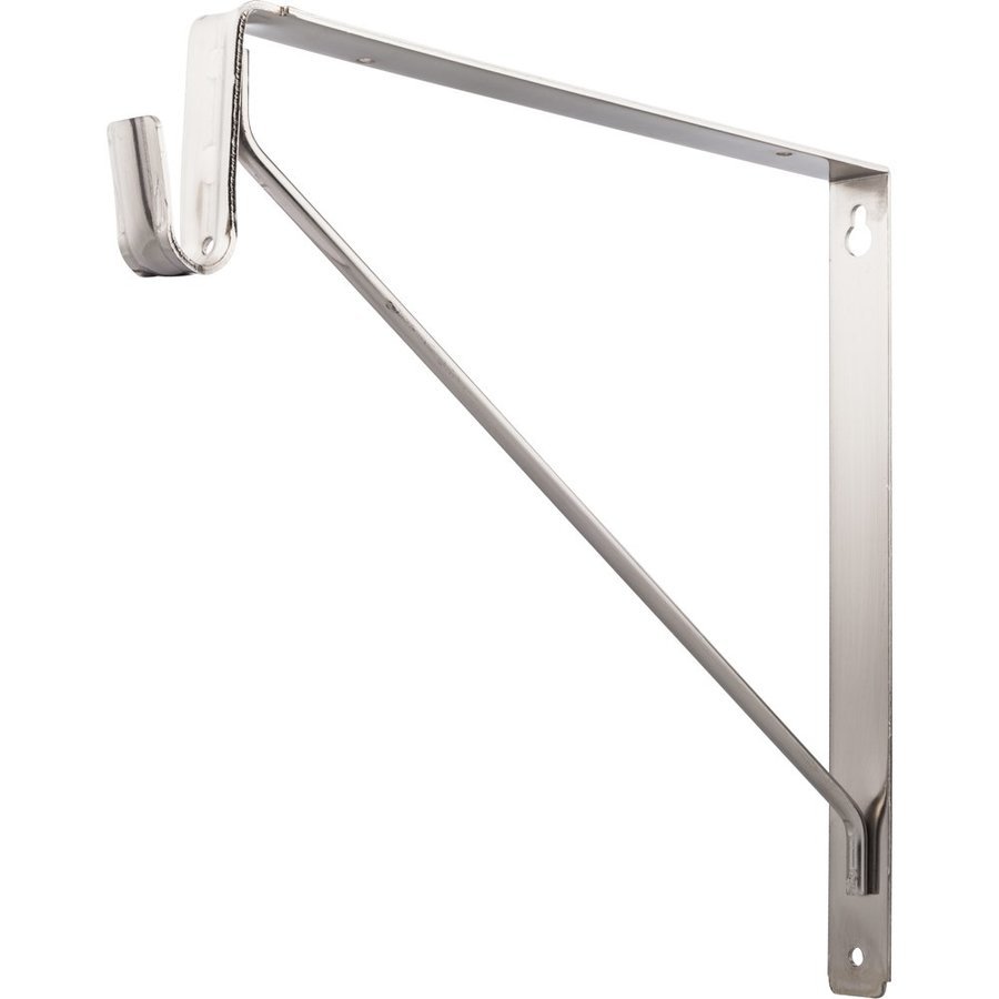 21 in. Double Hang Closet Rod in Nickel