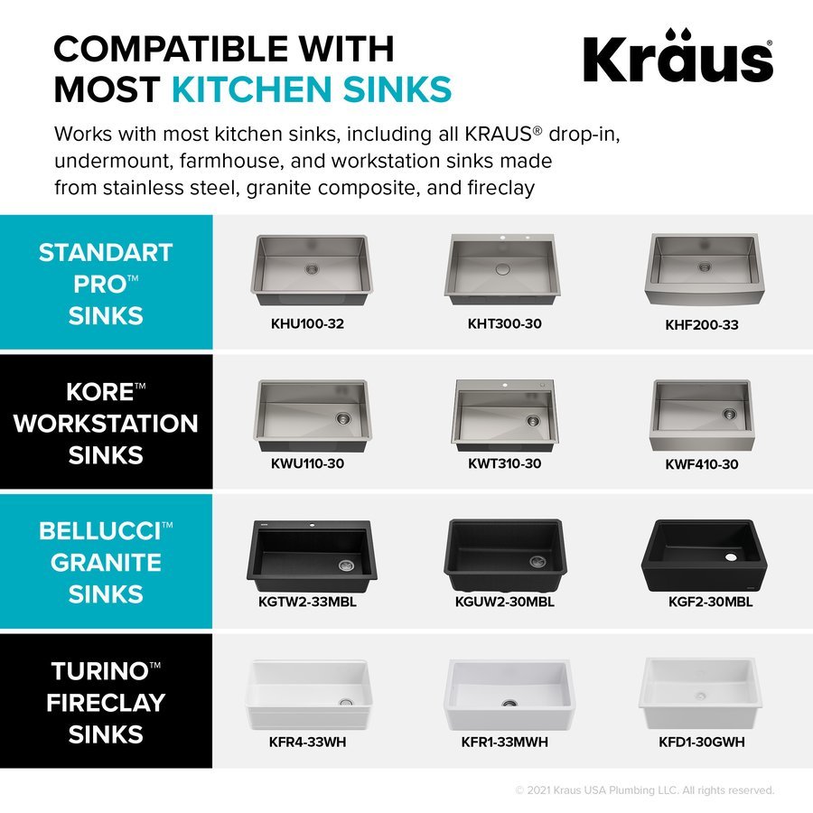 Kraus Workstation Kitchen Sink Dish Drying Rack Drainer and Utensil Holder  in Stainless Steel 