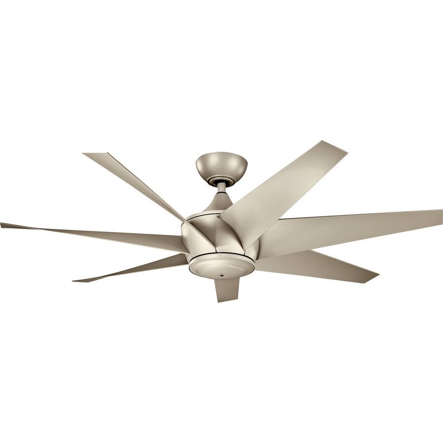 Kichler 54 Inch Lehr Ii Ceiling Fan Antique Satin Silver And Ant