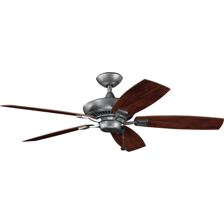 Kichler 52 Inch Canfield Patio Ceiling Fan Weathered Steel