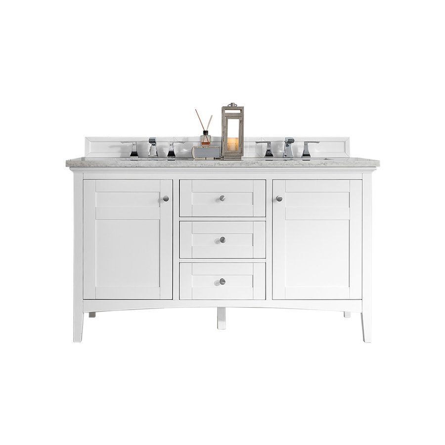 James Martin 60 Palisades Double Sink Vanity W Granite Top