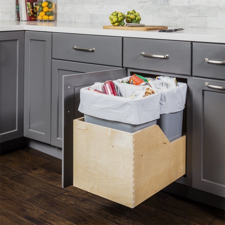 Wire Undersink Pullout Waste Container