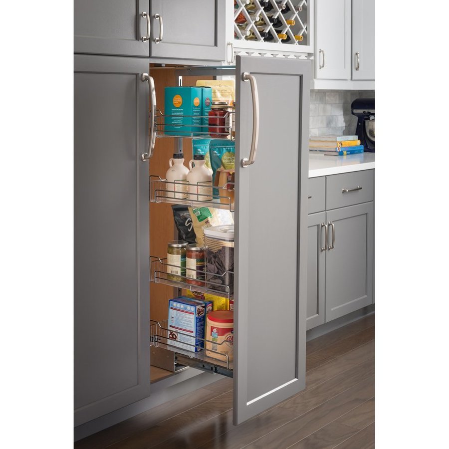 Rev-A-Shelf Soft-Close Chrome Pull Out Pantry