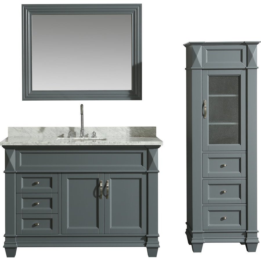 Design Element 48 Inch Hudson Single Sink Vanity Set with ...