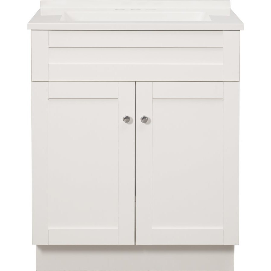 Foremost 24 Inch Dennison Single Sink Vanity Combo - White ...