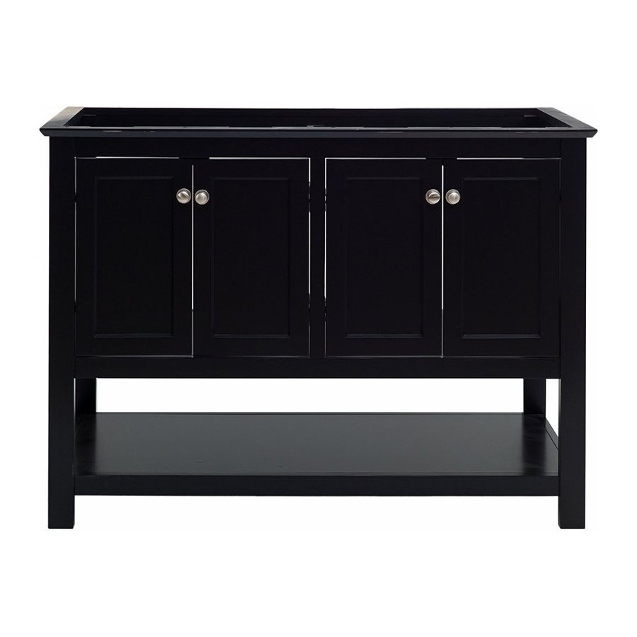 Fresca 48 Inch Manchester Double Sink Vanity Without Top Black Fcb2348bl D Keats Castle