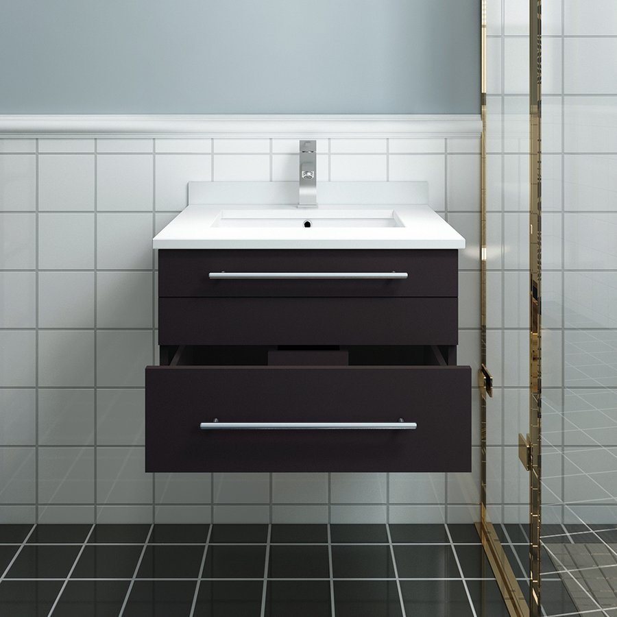 Fresca FCB6124ES UNS CWH U 24 Inch Lucera Single Sink Floating Vanity   FCB6124ES UNS CWH U 3 