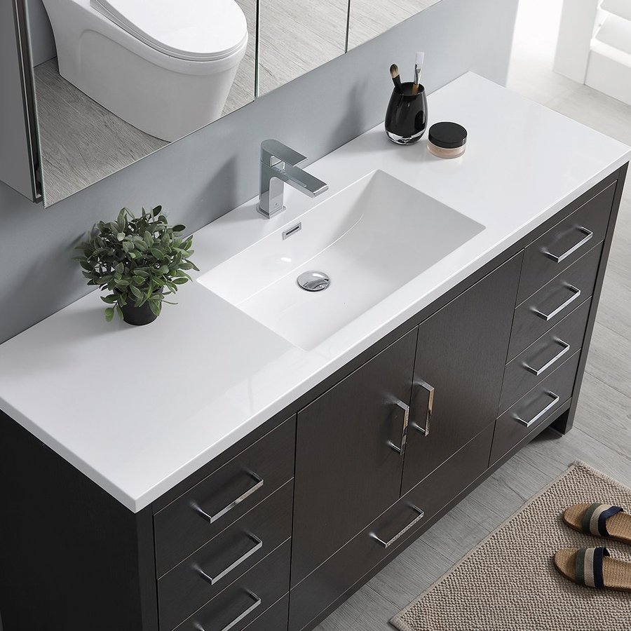 Fresca 60 Inch Imperia Free Standing Single Sink Bathroom Vanity with