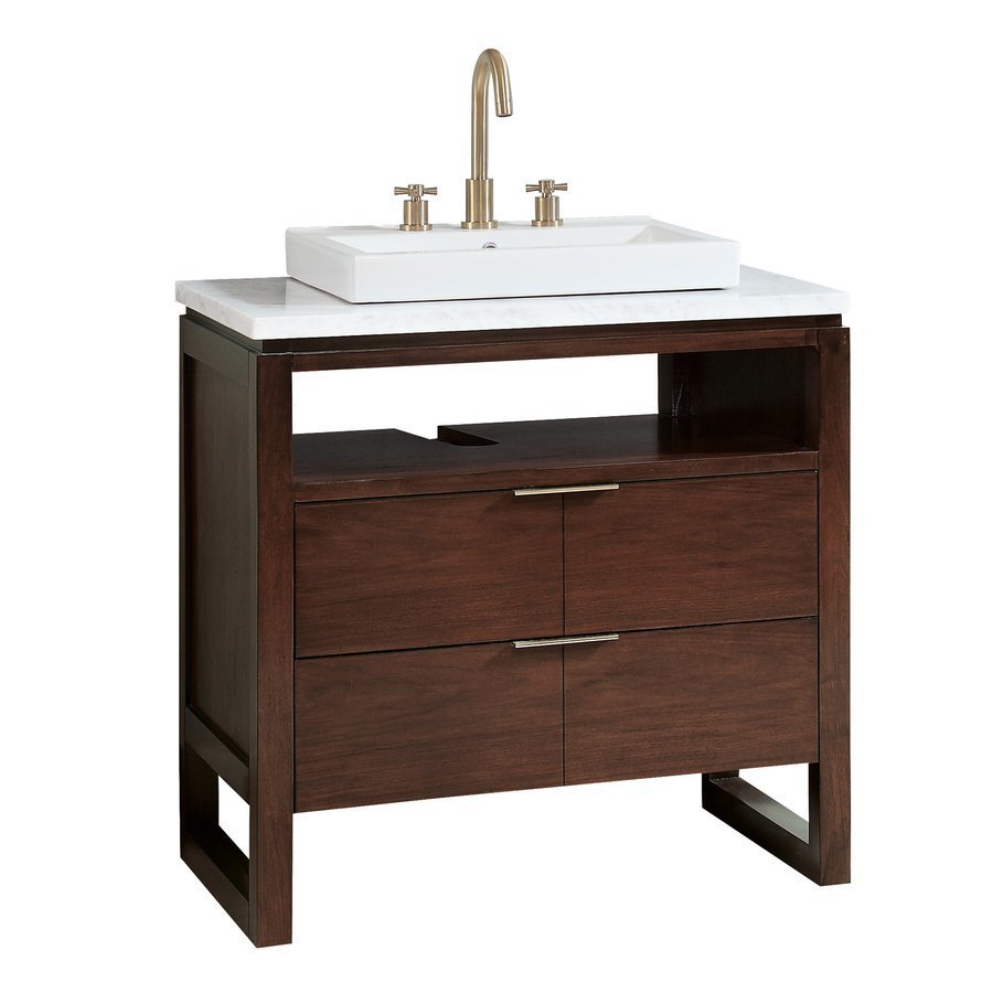 Avanity Giselle 33-in Natural walnut finish Bathroom Vanity Cabinet Avanity Giselle 33-in Natural walnut finish Bathroom Vanity Cabinet