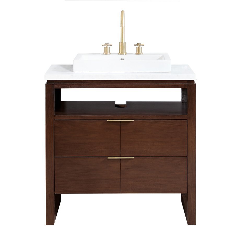 Avanity Giselle 33-in Natural walnut finish Bathroom Vanity Cabinet Avanity Giselle 33-in Natural walnut finish Bathroom Vanity Cabinet