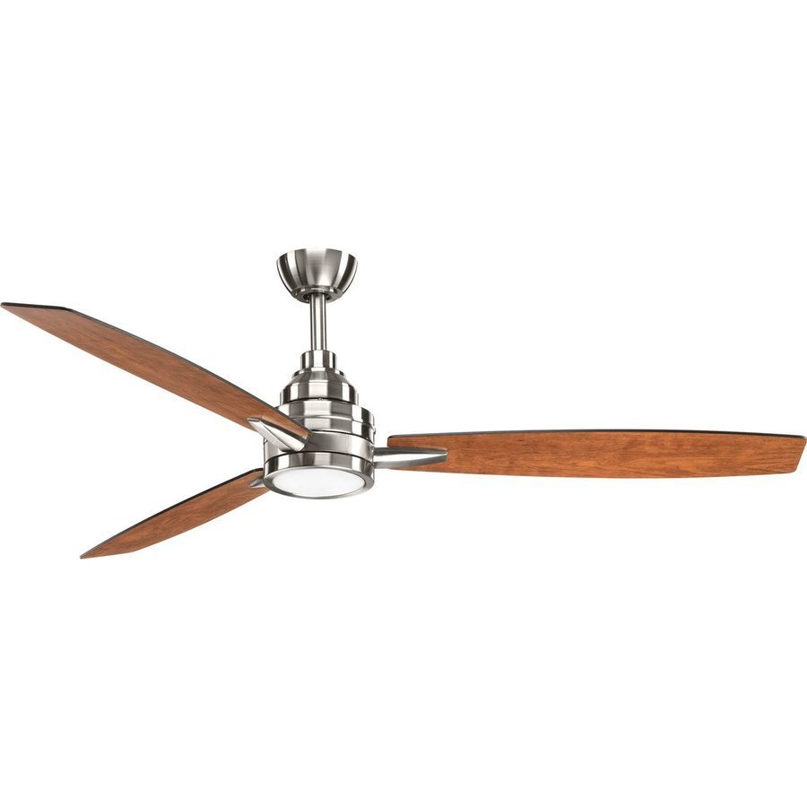 Progress Lighting 60 Inch Gaze 5 Blade Led Ceiling Fan Brushed