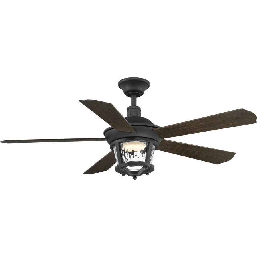 Progress Lighting 52 Inch Smyrna 5 Blade Led Ceiling Fan Forged