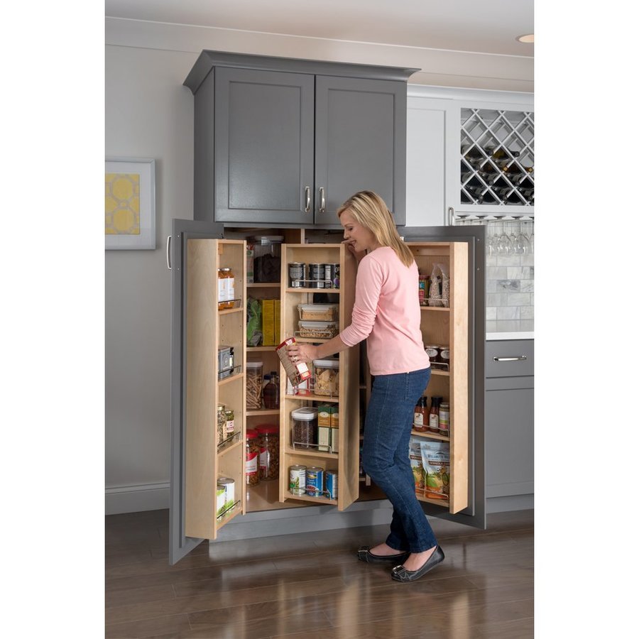 Hardware Resources 12 x 8 x 45-5/8 Inch Pantry Swing Out Cabinet