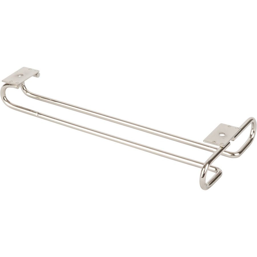 Hardware Resources STEM1-SN-R, Satin Nickel Under Cabinet Stemware Rack ...