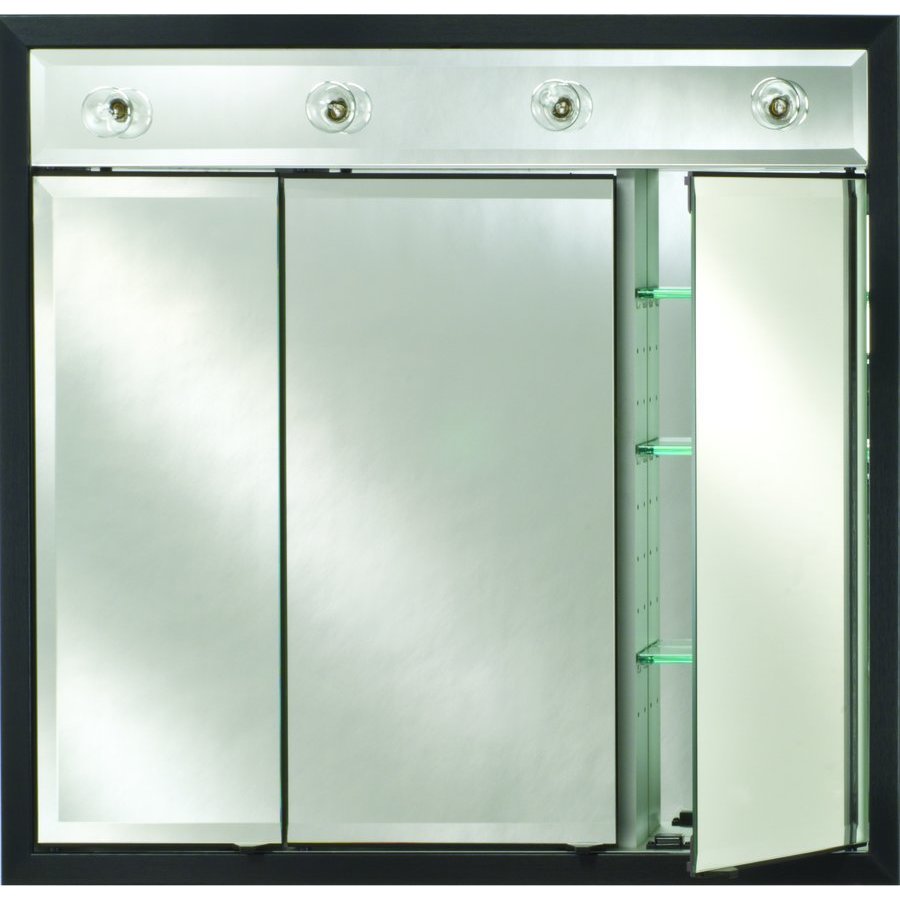 Afina Signature 38 X 34 Inch Triple Door Mirrored Medicine Cabinet