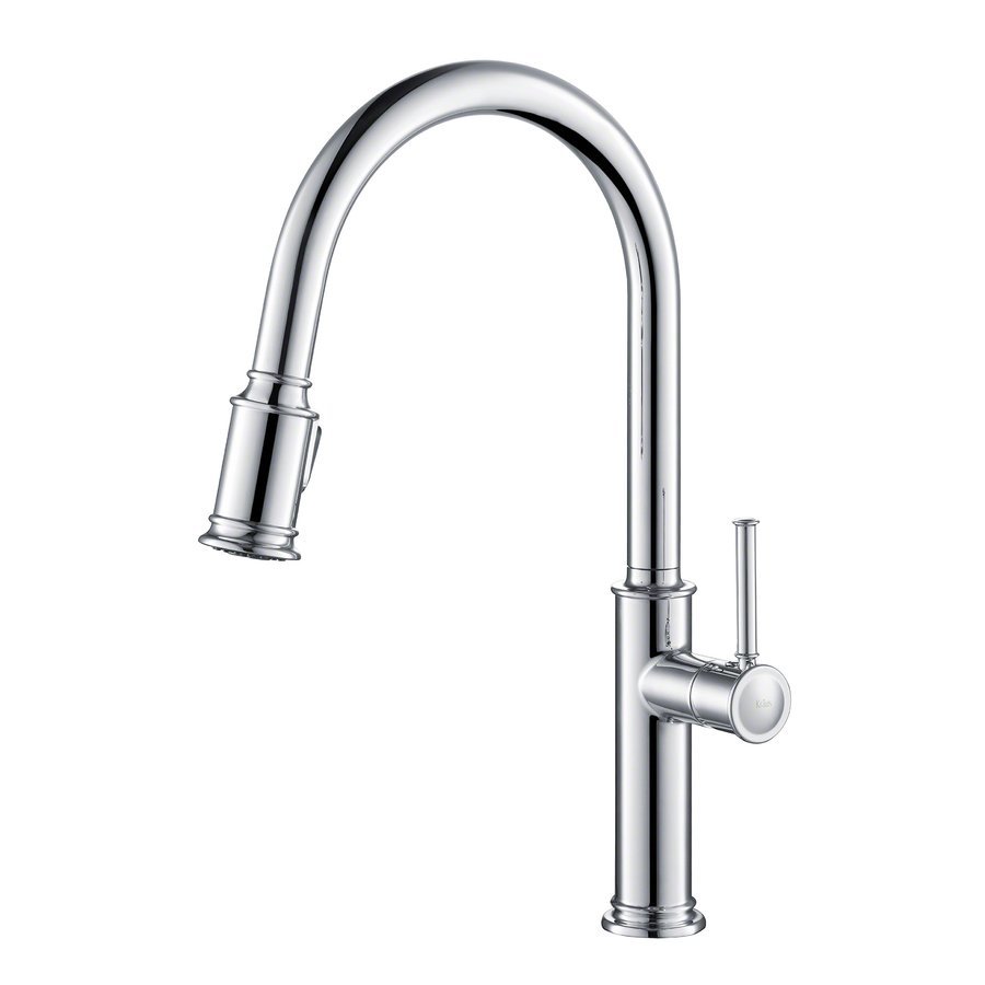 Kraus Sellette One Handle Pull Out Kitchen Faucet Stainless Steel