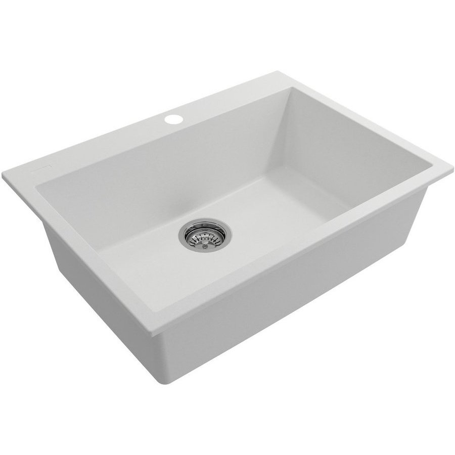 Bocchi 1634-507-0126, 27 Inch Length Campino Uno Dual-Mount Single Bowl ...