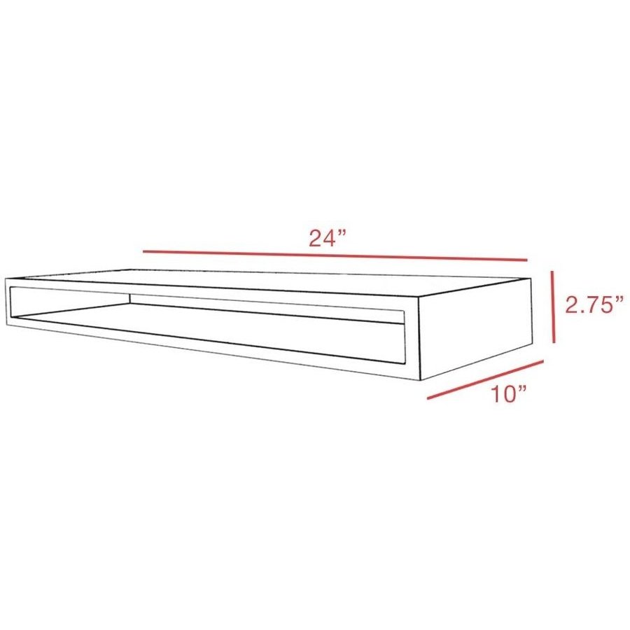 Teak Wood Floating Shelf | 24 Floating Shelf | Teakworks4u 24 L x 4.75 D x 1.25 H