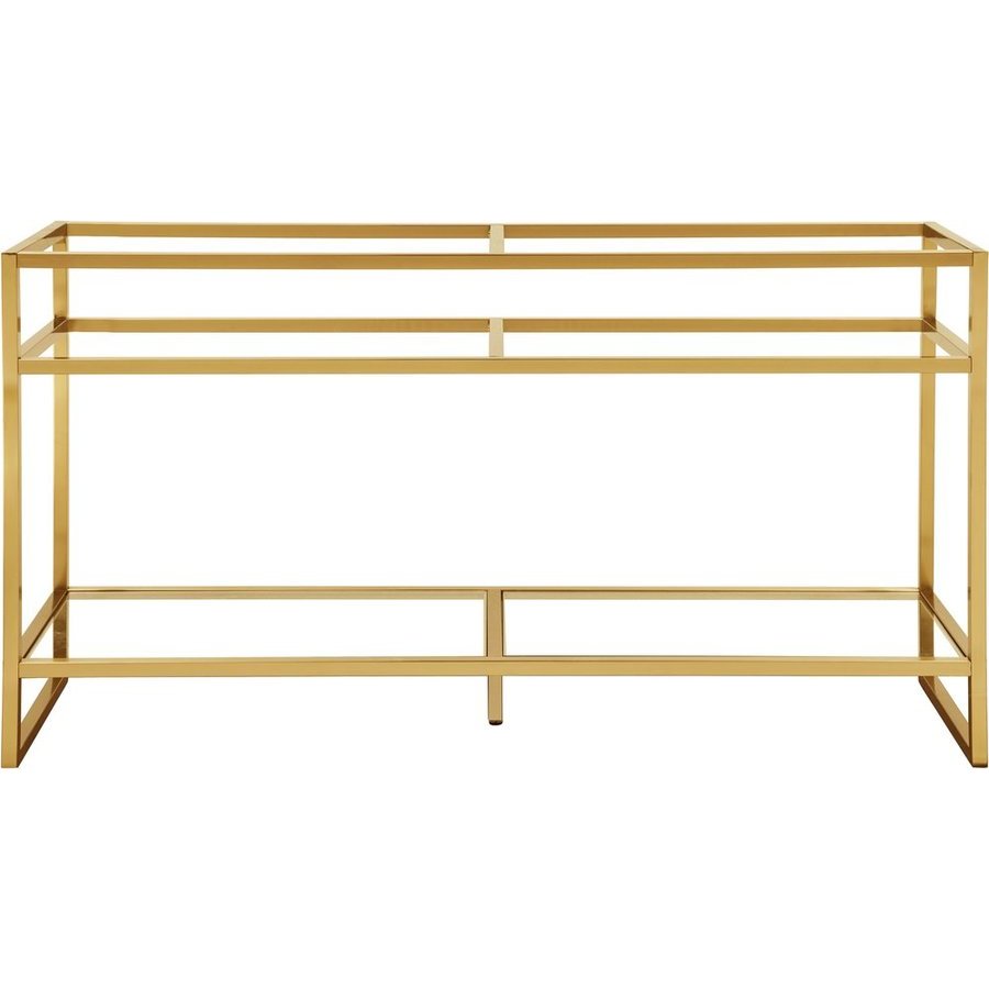 James Martin Boston (double) 63-Inch Modern Bathroom Vanity - Radiant Gold