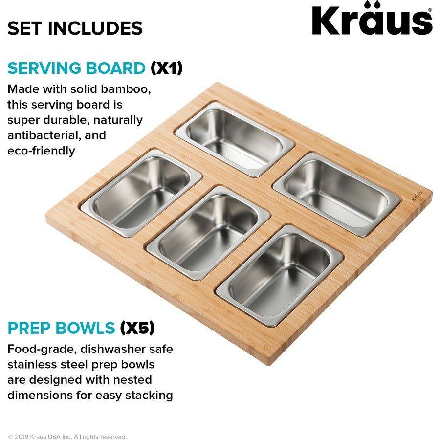 16.75 in. Workstation Serving Board Set with Stainless Steel Mixing Bowl for Kitchen Sink 16.75 in. Workstation Serving Board Set with Stainless Steel Mixing Bowl for Kitchen Sink