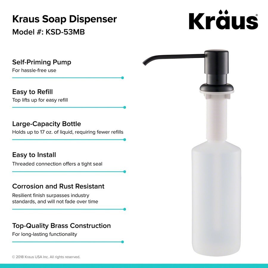 Kraus USA, Accessories, Soap & Lotion Dispensers