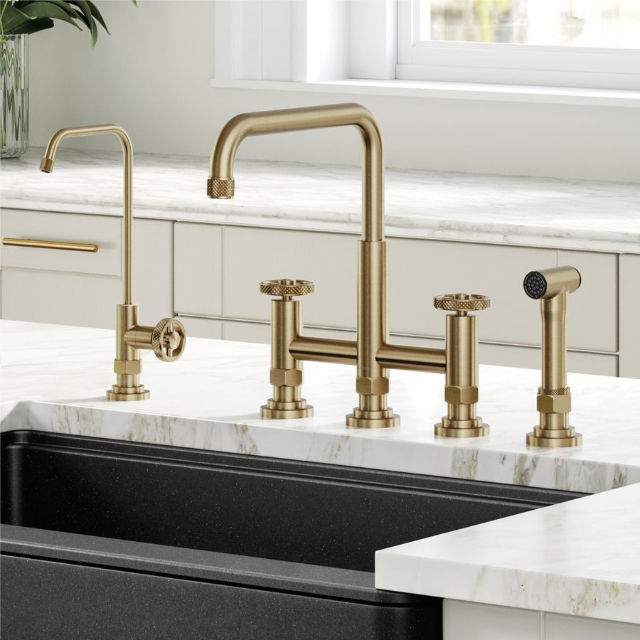 Filtration/Hot Water Combo - Contemporary C-Spout Faucet With Digital  Instant Hot Water Dispenser and Filtration System