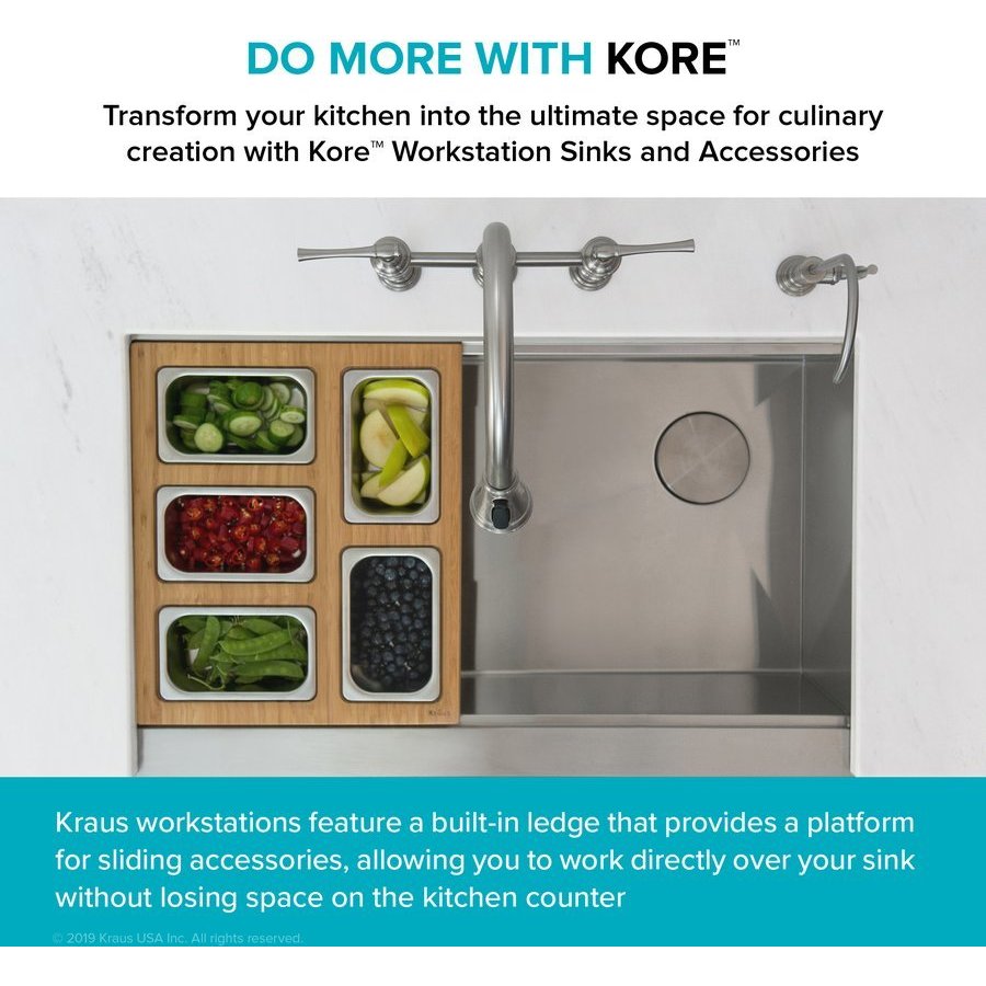 16.75 in. Workstation Kitchen Sink Serving Board Set with Stainless Steel Mixing Bowl and Colander 16.75 in. Workstation Kitchen Sink Serving Board Set with Stainless Steel Mixing Bowl and Colander