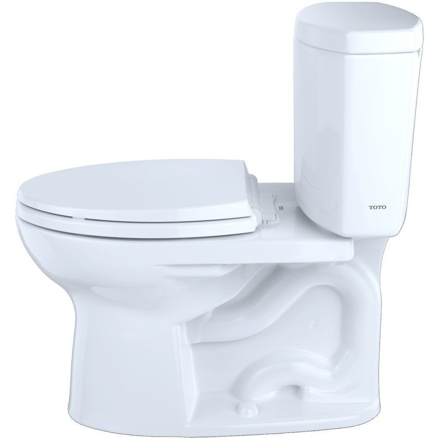 Toto Drake Ii Two Piece Elongated 128 Gpf Universal Height Toilet With