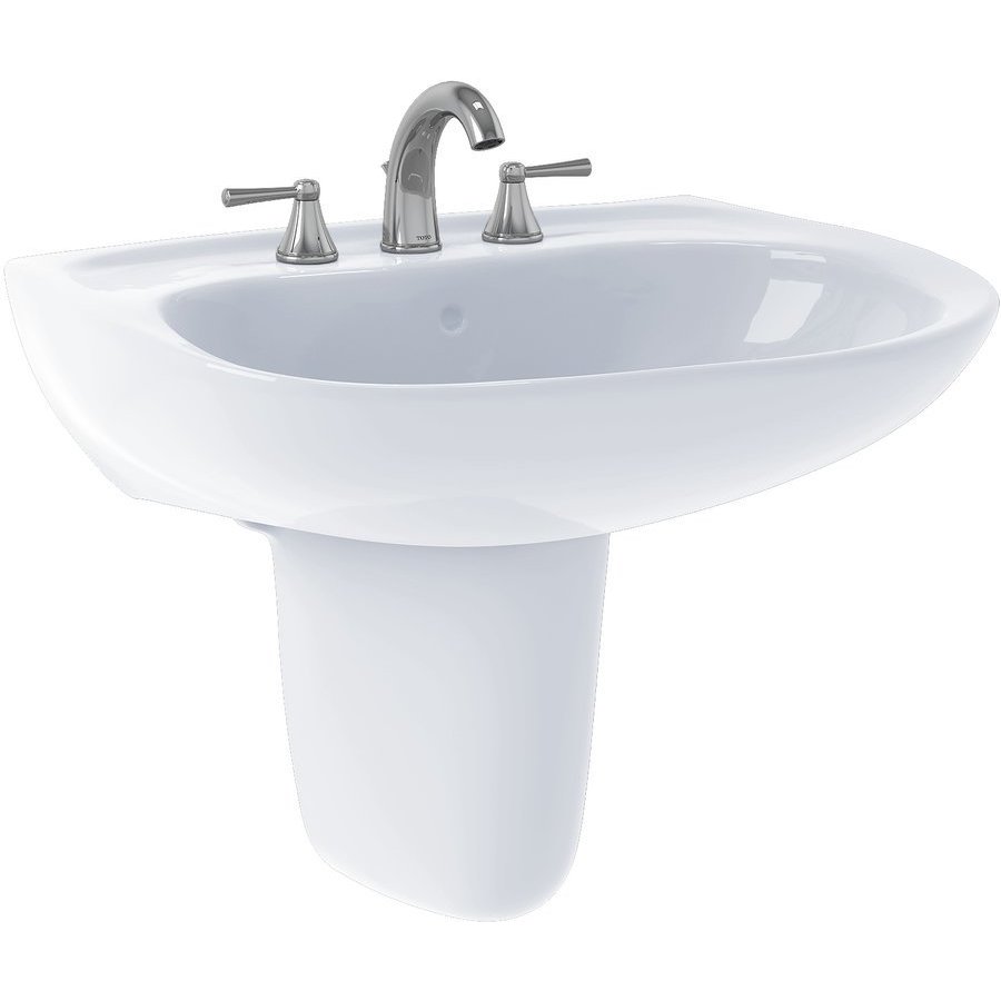 TOTO Prominence Shroud Pedestal in Cotton White TOTO Prominence Shroud Pedestal in Cotton White