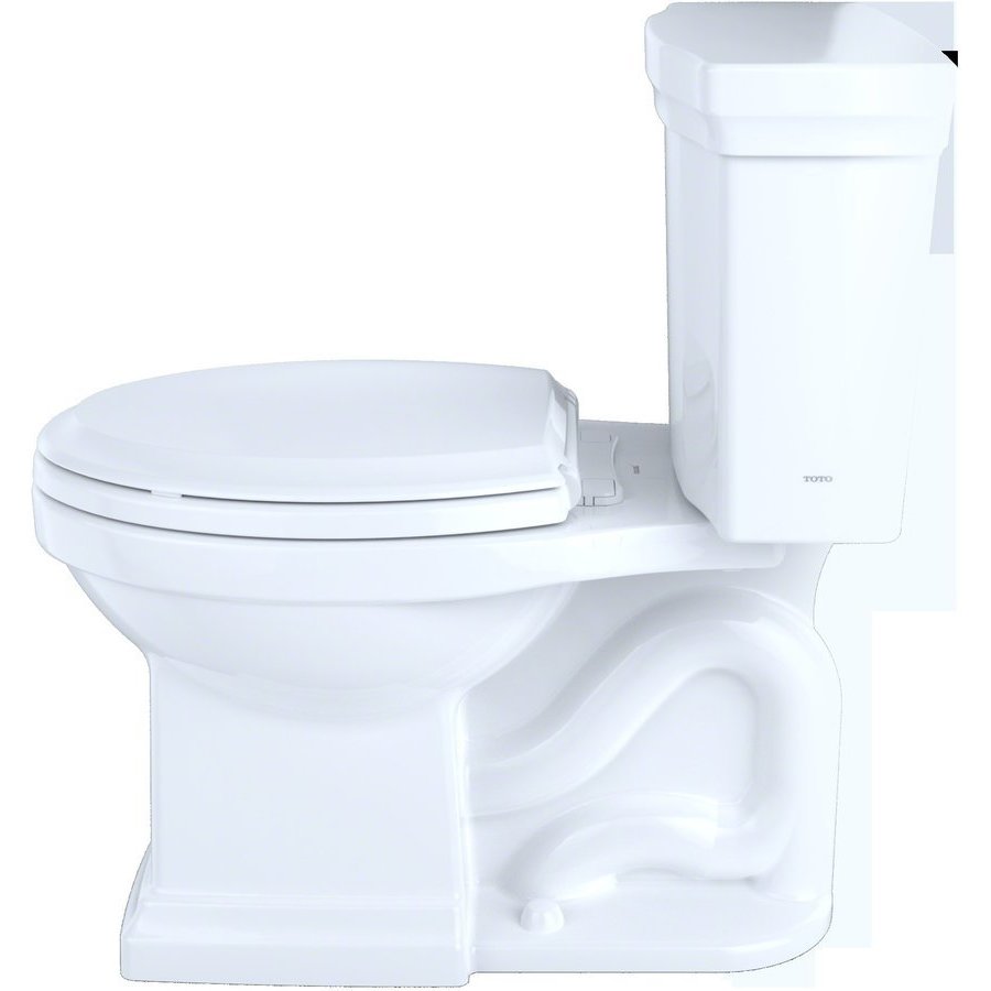 Toto Legato Elongated 1.28 GPF One-Piece Universal Height Toilet, Cotton White