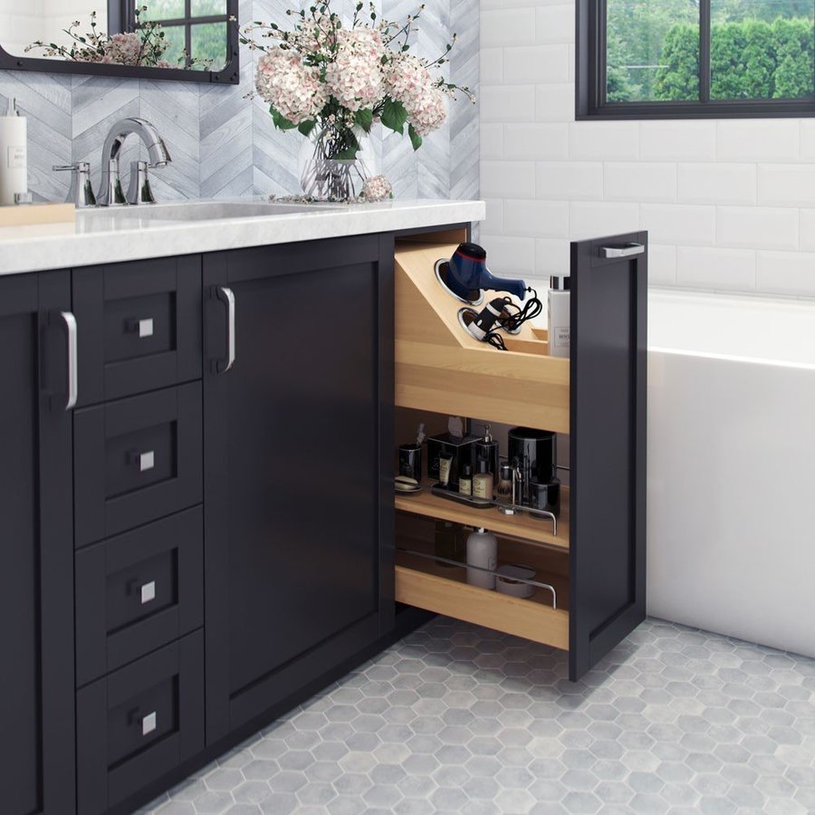 Hardware Resources No Wiggle 8 Inch Vanity Cabinet Pullout With