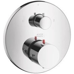 Starck Thermostatic Trim with Volume Control and Diverter, Chrome