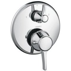 C Thermostatic Trim with Volume Control and Diverter, Chrome