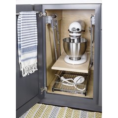 Soft-close Mixer/Appliance Lift, Chrome