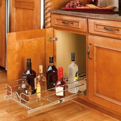 Rev-A-Shelf 5WB2-2122CR-1 21 x 22 2-Tier Cabinet Pull Out Wire Baskets, Chrome