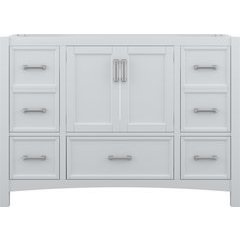 48 Inch Width Transitional Everleigh Bathroom Vanity Without Top, White