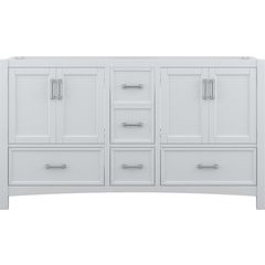 60 Inch Width Transitional Everleigh Bathroom Vanity Without Top, White