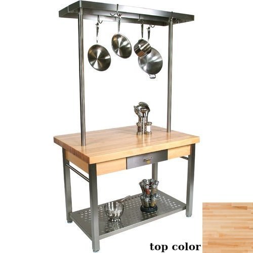 John Boos CUCG20C PRG48 48 Inch X 28 Inch Cucina Grande Kitchen Island   JB CUCG20C PRG48 